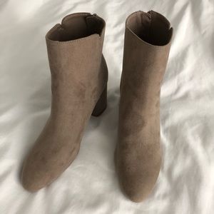 Brown Suede Ankle Boots NWOT